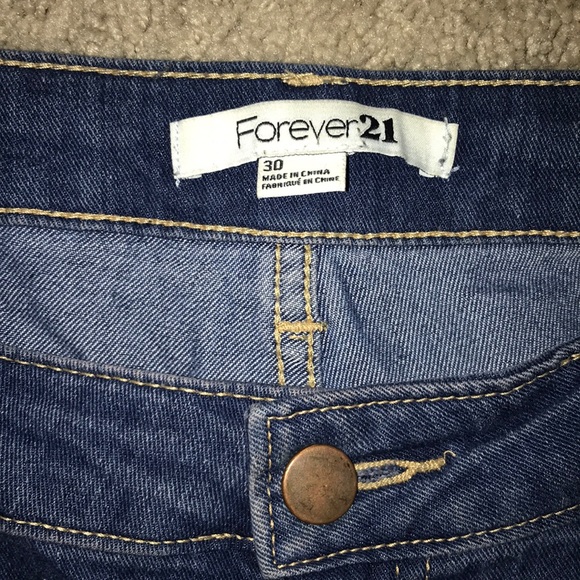 Forever 21 Blue Skinny Jeans - Picture 3 of 4